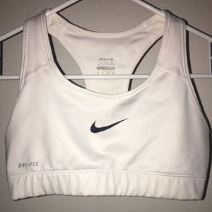 White Nike Sports Bra